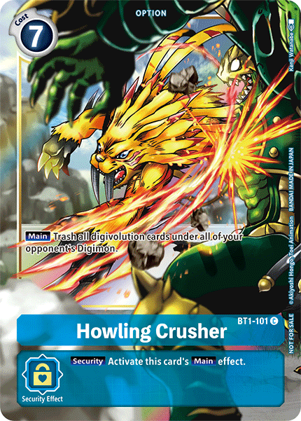 Howling Crusher [BT1-101] (Dash Pack) [Release Special Booster Ver.1.5 Promos] | Tables and Towers