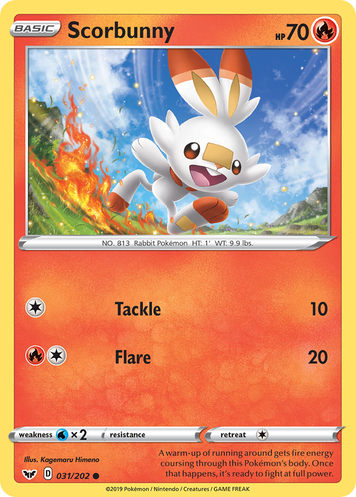 Scorbunny (031/202) [Sword & Shield: Base Set] | Tables and Towers