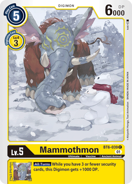 Mammothmon [BT6-039] [Double Diamond] | Tables and Towers