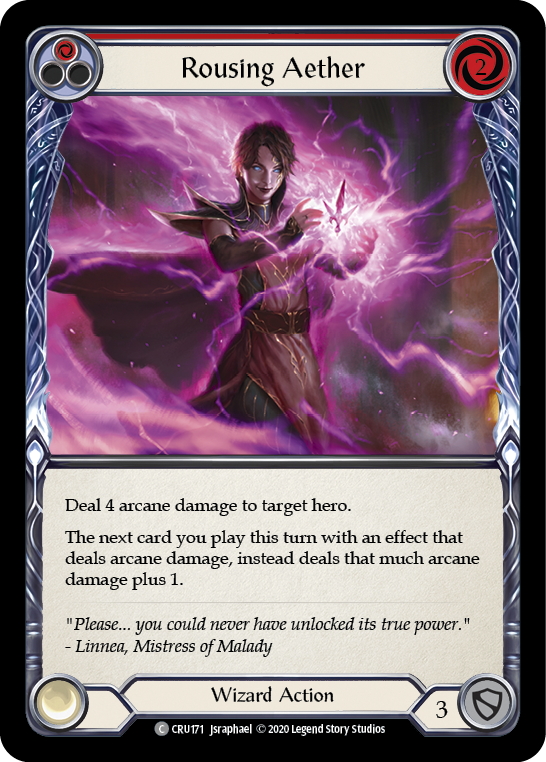 Rousing Aether (Red) [CRU171] (Crucible of War)  1st Edition Rainbow Foil | Tables and Towers