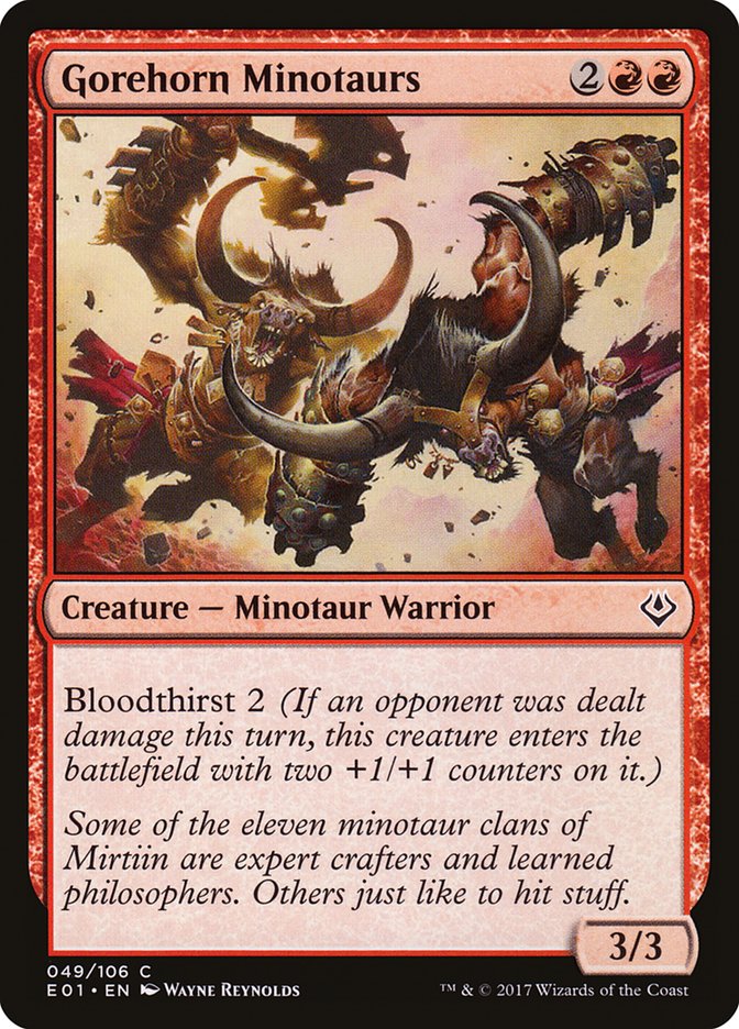Gorehorn Minotaurs [Archenemy: Nicol Bolas] | Tables and Towers