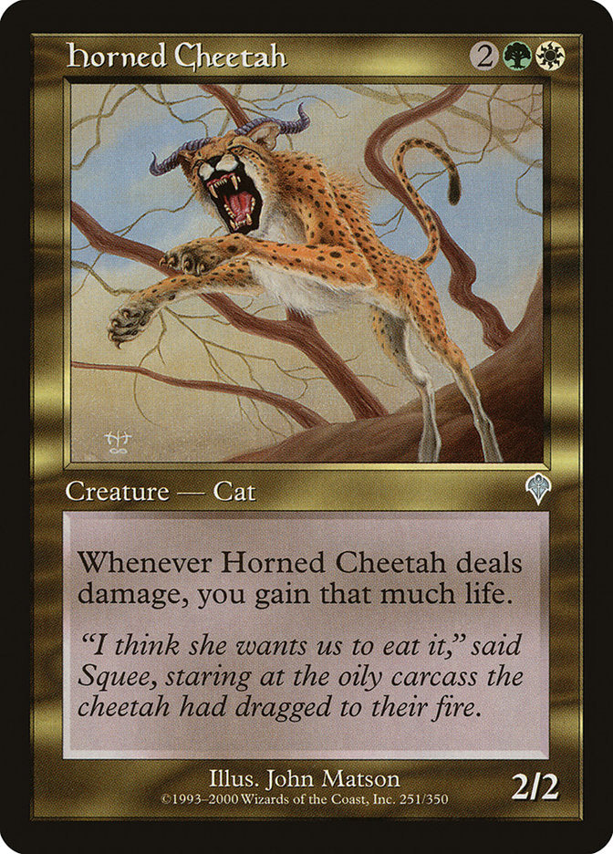 Horned Cheetah [Invasion] | Tables and Towers