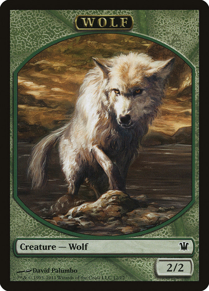 Wolf Token (12/12) [Innistrad Tokens] | Tables and Towers