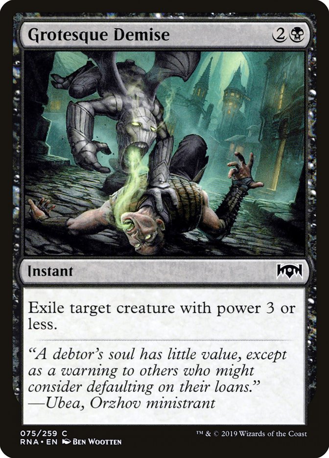 Grotesque Demise [Ravnica Allegiance] | Tables and Towers