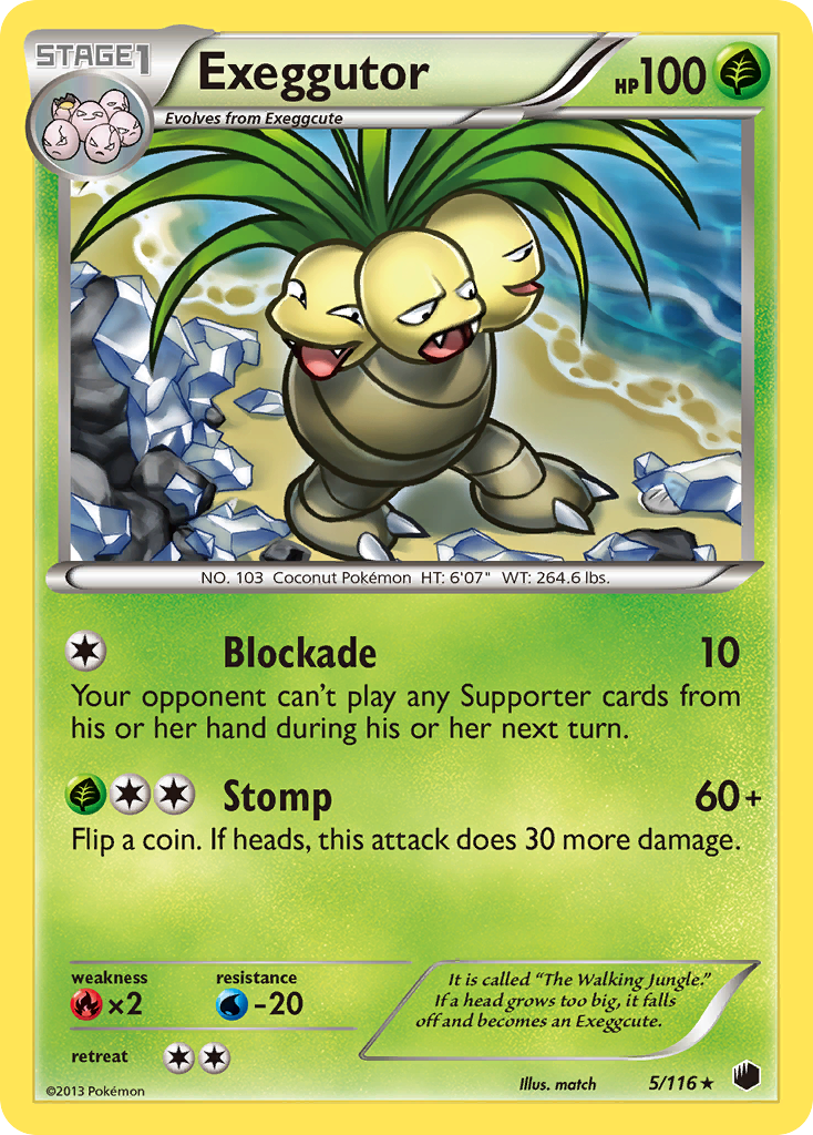 Exeggutor (5/116) [Black & White: Plasma Freeze] | Tables and Towers