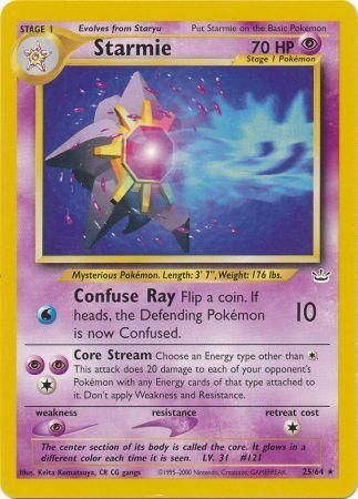 Starmie (25/64) [Neo Revelation Unlimited] | Tables and Towers