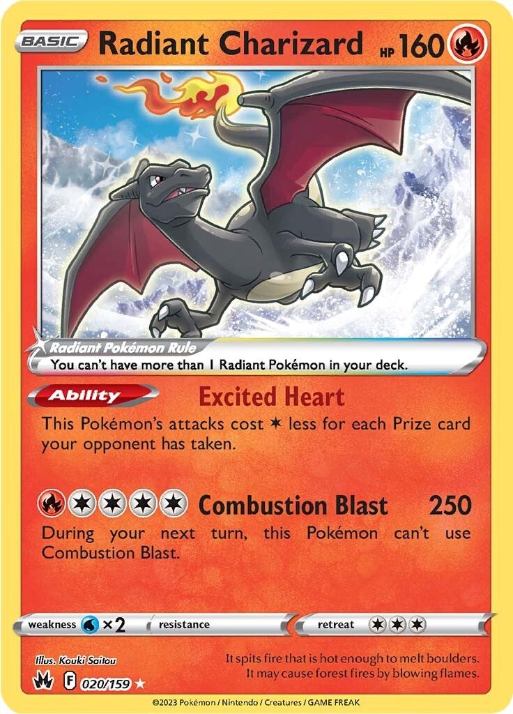 Radiant Charizard (020/159) [Sword & Shield: Crown Zenith] | Tables and Towers