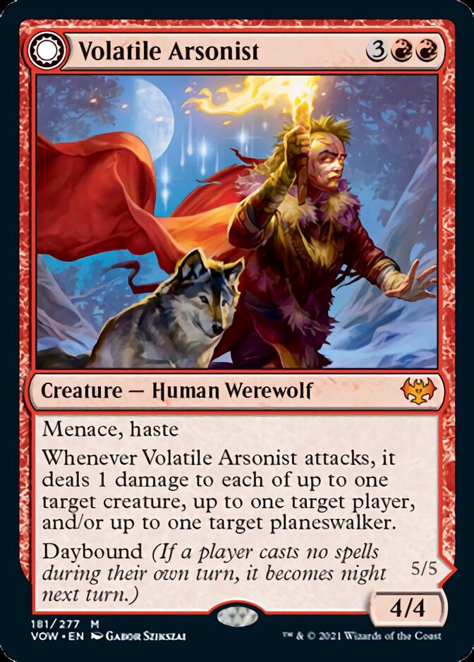 Volatile Arsonist // Dire-Strain Anarchist [Innistrad: Crimson Vow] | Tables and Towers