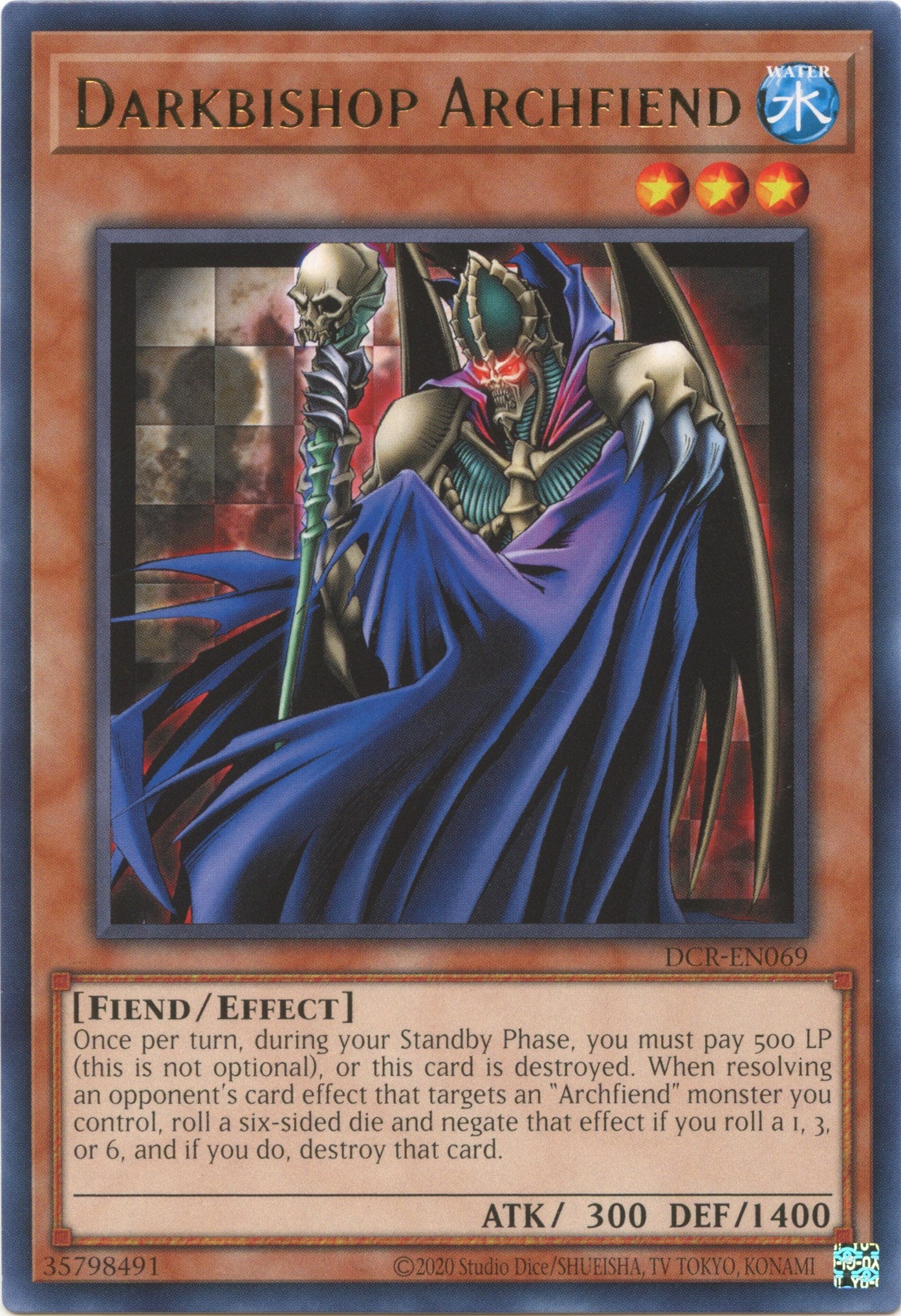 Darkbishop Archfiend (25th Anniversary) [DCR-EN069] Rare | Tables and Towers