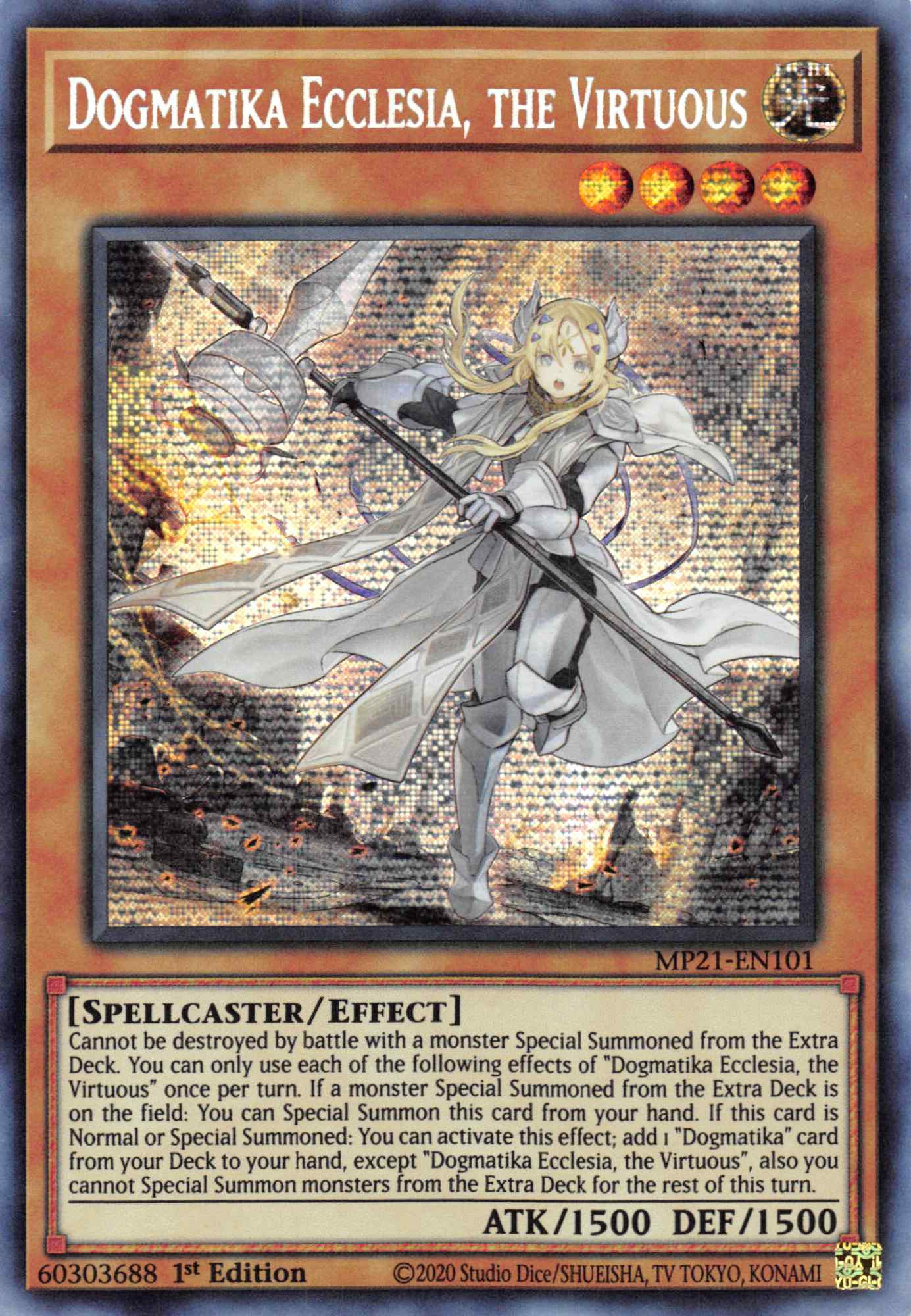 Dogmatika Ecclesia, the Virtuous [MP21-EN101] Prismatic Secret Rare | Tables and Towers