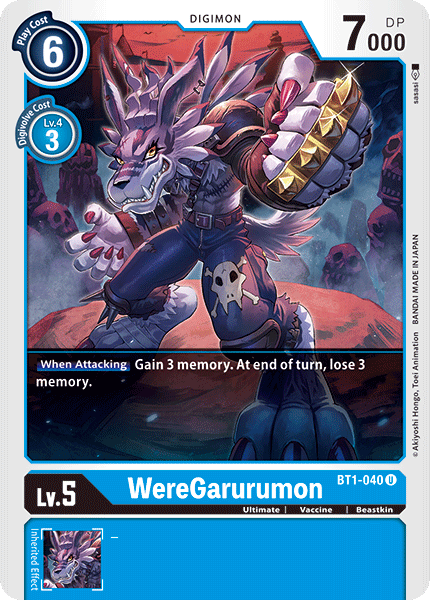 WereGarurumon [BT1-040] [Release Special Booster Ver.1.0] | Tables and Towers