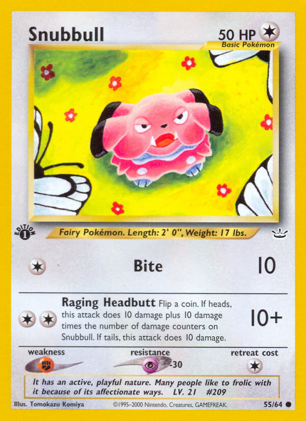 Snubbull (55/64) [Neo Revelation 1st Edition] | Tables and Towers