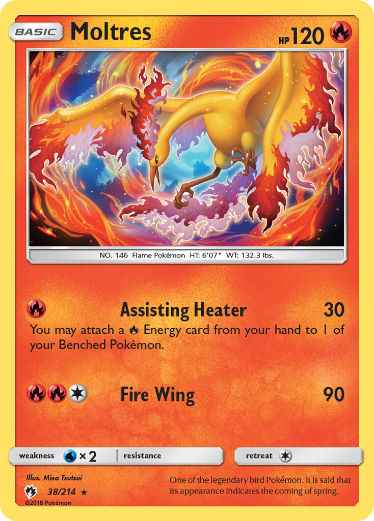 Moltres (38/214) [Sun & Moon: Lost Thunder] | Tables and Towers