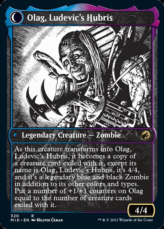 Ludevic, Necrogenius // Olag, Ludevic's Hubris (Showcase Eternal Night) [Innistrad: Midnight Hunt] | Tables and Towers