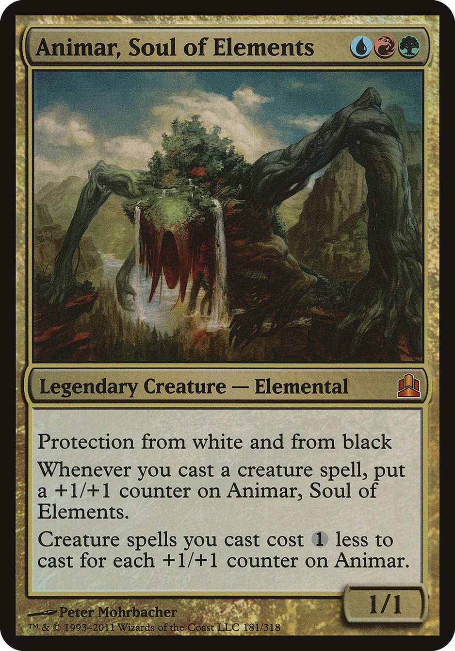 Animar, Soul of Elements (Oversized) [Commander 2011 Oversized] | Tables and Towers