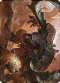 Moraug, Fury of Akoum Art Card [Zendikar Rising Art Series] | Tables and Towers