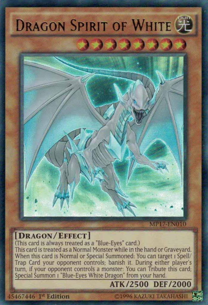 Dragon Spirit of White [MP17-EN010] Ultra Rare | Tables and Towers