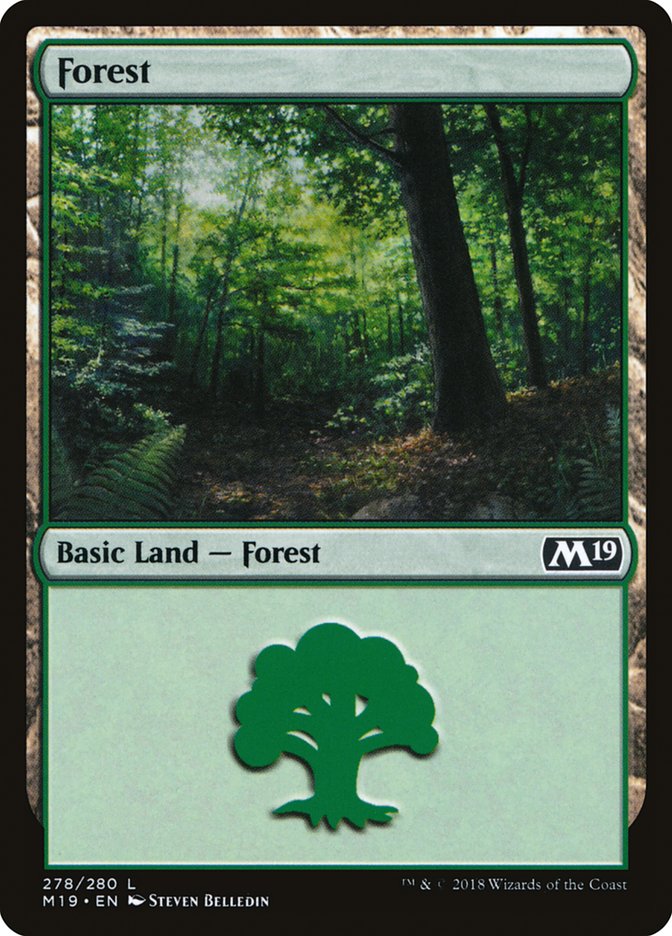 Forest (278) [Core Set 2019] | Tables and Towers