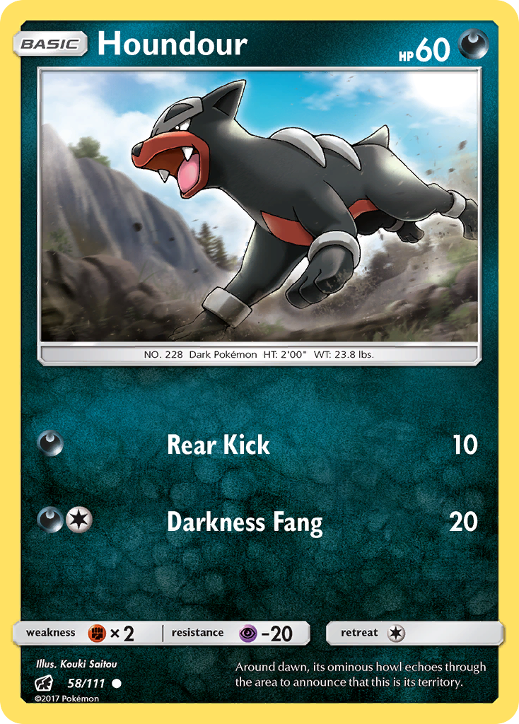 Houndour (58/111) [Sun & Moon: Crimson Invasion] | Tables and Towers