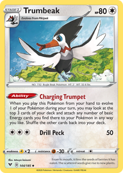 Trumbeak (144/185) [Sword & Shield: Vivid Voltage] | Tables and Towers