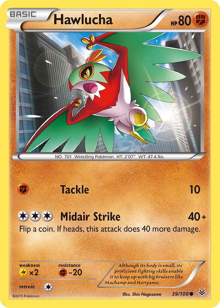 Hawlucha (39/108) [XY: Roaring Skies] | Tables and Towers