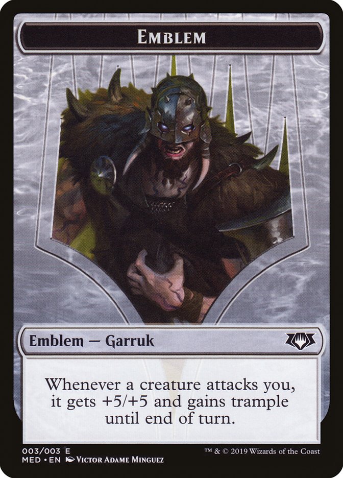 Garruk, Apex Predator Emblem [Mythic Edition Tokens] | Tables and Towers