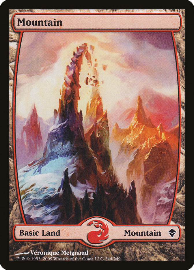 Mountain (244) [Zendikar] | Tables and Towers