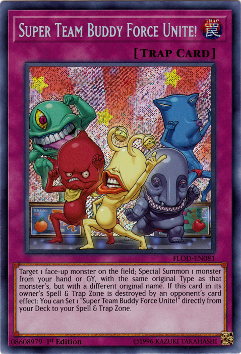 Super Team Buddy Force Unite! [FLOD-EN081] Secret Rare | Tables and Towers