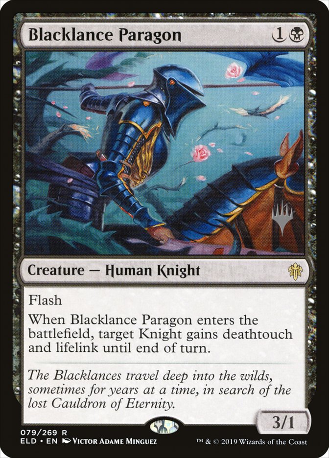 Blacklance Paragon (Promo Pack) [Throne of Eldraine Promos] | Tables and Towers