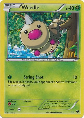 Weedle (1/12) [McDonald's Promos: 2014 Collection] | Tables and Towers