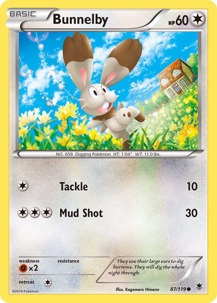 Bunnelby (87/119) [XY: Phantom Forces] | Tables and Towers