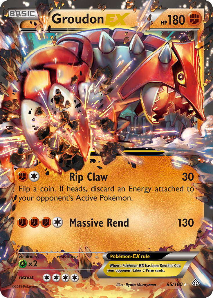 Groudon EX (85/160) [XY: Primal Clash] | Tables and Towers