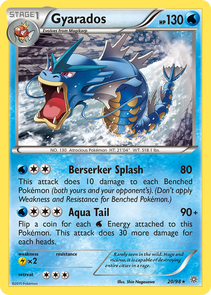 Gyarados (20/98) [XY: Ancient Origins] | Tables and Towers