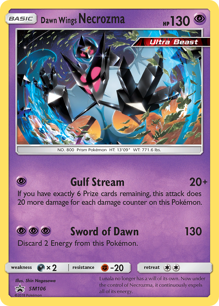 Dawn Wings Necrozma (SM106) [Sun & Moon: Black Star Promos] | Tables and Towers