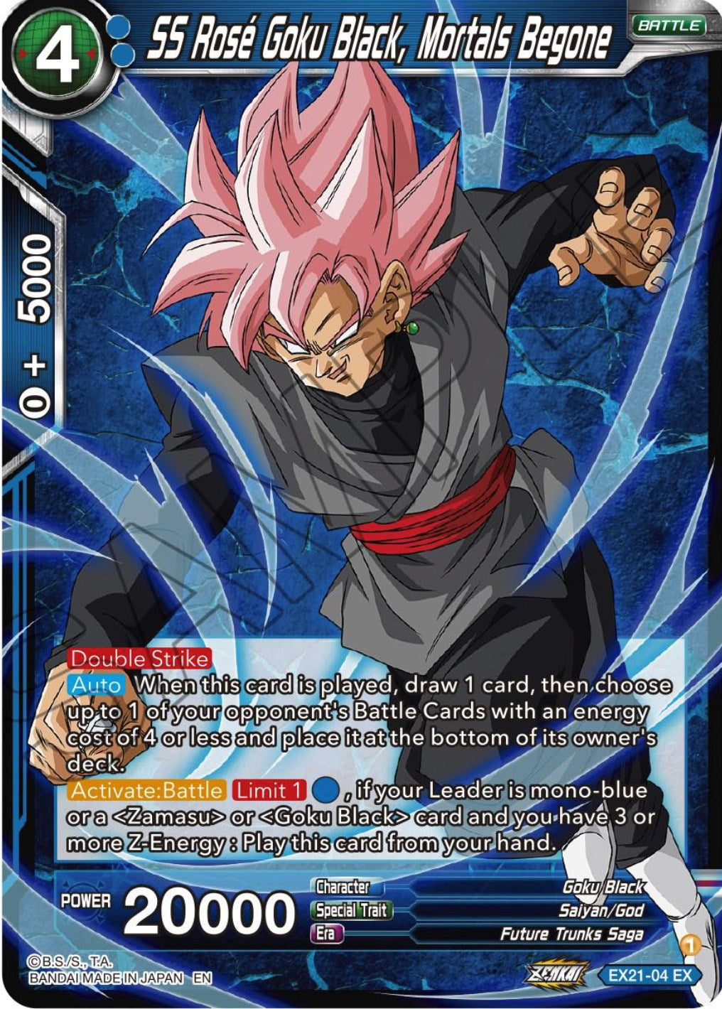 SS Rose Goku Black, Mortals Begone (EX21-04) [5th Anniversary Set] | Tables and Towers