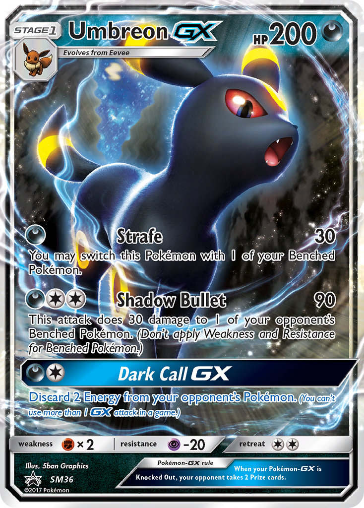 Umbreon GX (SM36) [Sun & Moon: Black Star Promos] | Tables and Towers