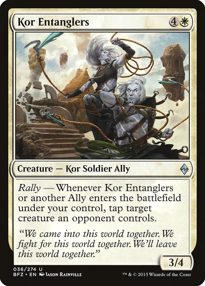 Kor Entanglers [Battle for Zendikar] | Tables and Towers