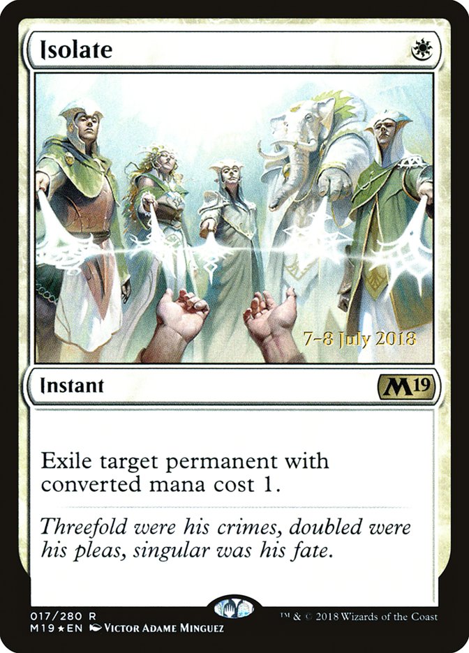 Isolate [Core Set 2019 Prerelease Promos] | Tables and Towers