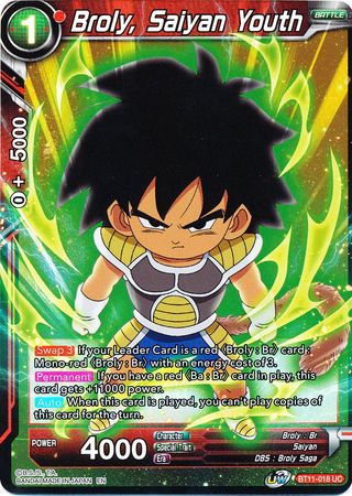 Broly, Saiyan Youth (BT11-018) [Vermilion Bloodline 2nd Edition] | Tables and Towers