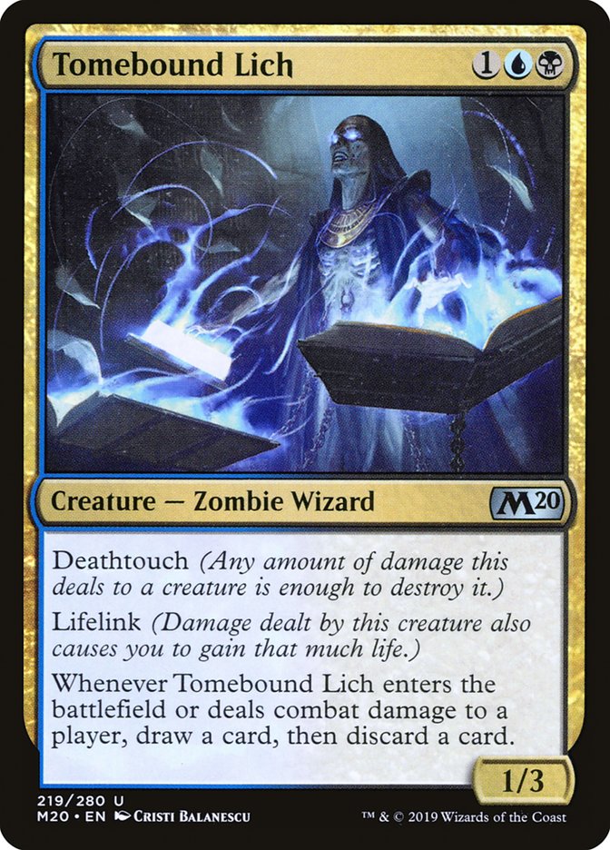 Tomebound Lich [Core Set 2020] | Tables and Towers