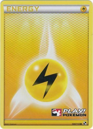 Lightning Energy (108/114) (Play Pokemon Promo) [Black & White: Base Set] | Tables and Towers