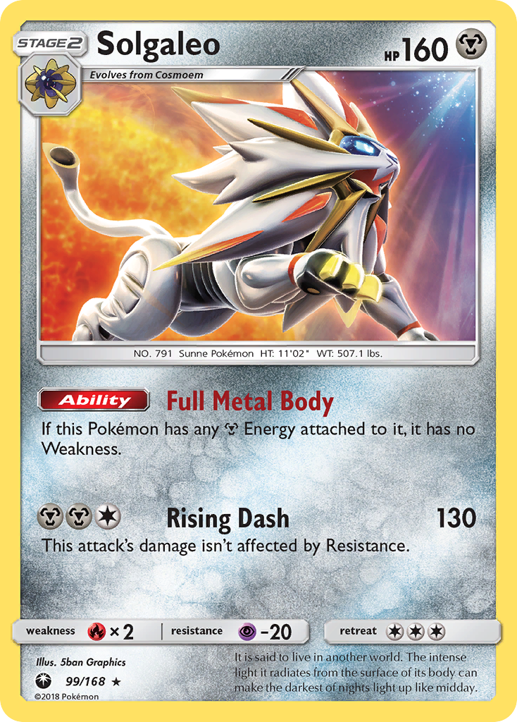 Solgaleo (99/168) [Sun & Moon: Celestial Storm] | Tables and Towers