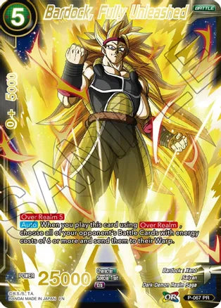 Bardock, Fully Unleashed (Gold Stamped) (P-067) [Mythic Booster] | Tables and Towers