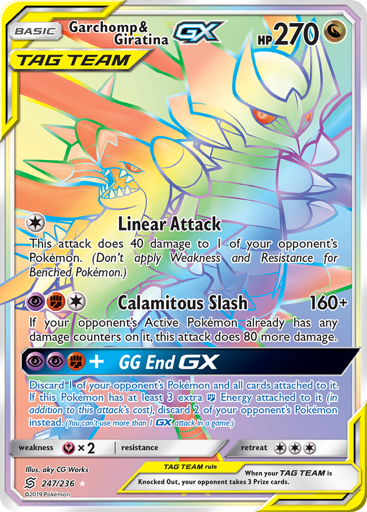 Garchomp & Giratina GX (247/236) [Sun & Moon: Unified Minds] | Tables and Towers