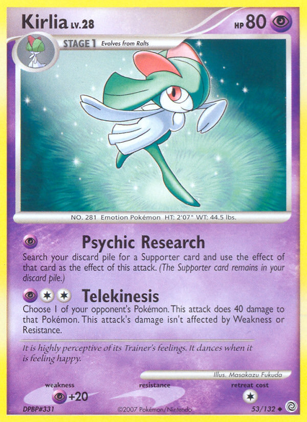 Kirlia (53/132) [Diamond & Pearl: Secret Wonders] | Tables and Towers