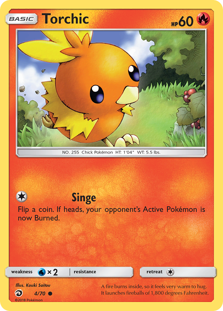 Torchic (4/70) [Sun & Moon: Dragon Majesty] | Tables and Towers