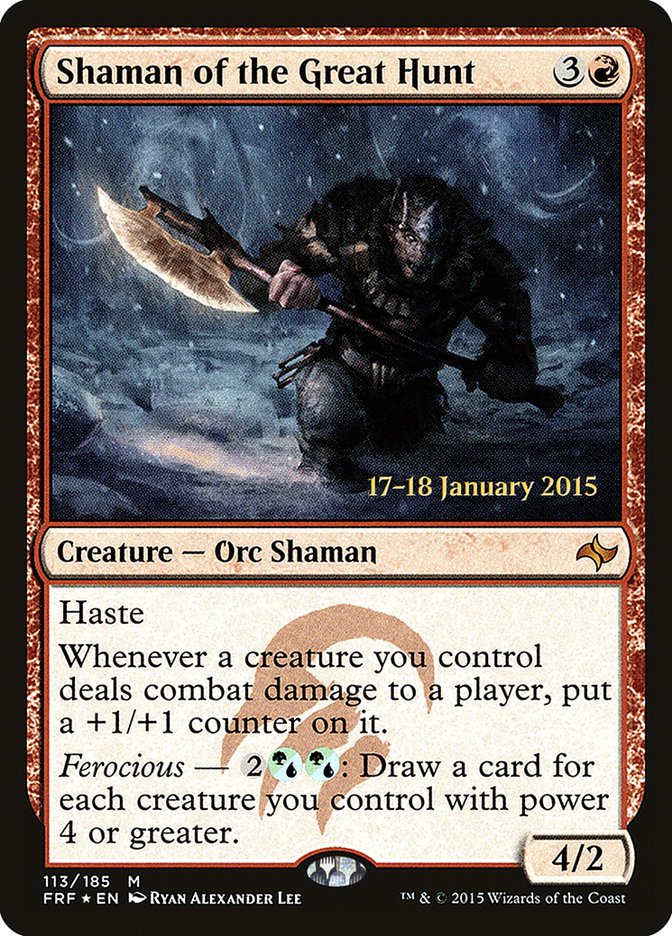 Shaman of the Great Hunt [Fate Reforged Prerelease Promos] | Tables and Towers