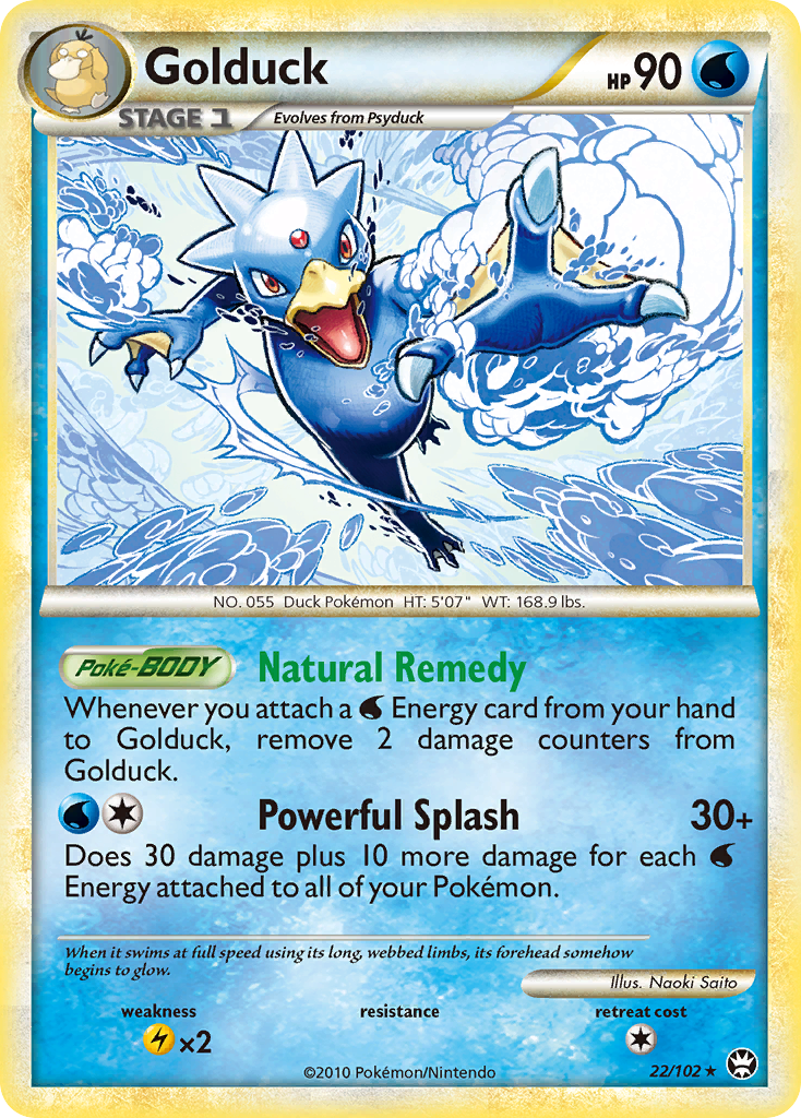 Golduck (22/102) [HeartGold & SoulSilver: Triumphant] | Tables and Towers