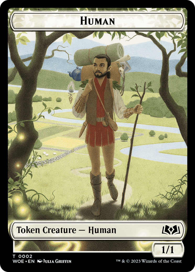 Human // Food (0011) Double-Sided Token [Wilds of Eldraine Tokens] | Tables and Towers