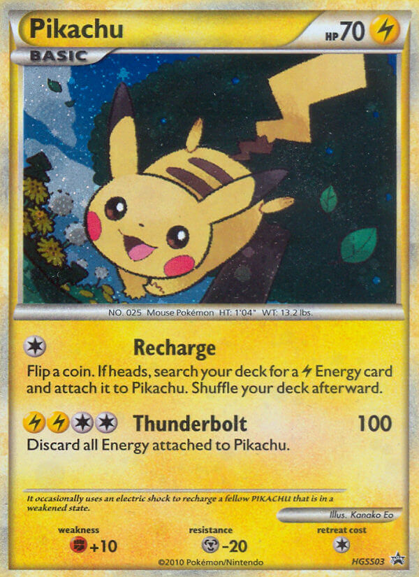 Pikachu (HGSS03) [HeartGold & SoulSilver: Black Star Promos] | Tables and Towers